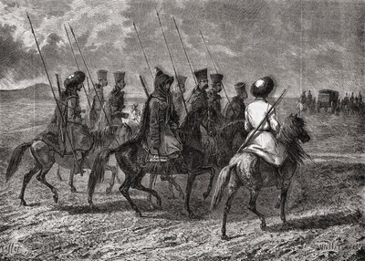 Russian Cossacks in the 18th century by French School